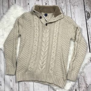 Gap Kids Cable Knit Pull Over Sweater Cozy